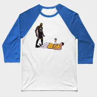 Demarcus Cousins Stares Down Kyle Kuzma After Dunking On Him - Golden State Warriors Baseball T-Shirt